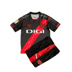 Camisola Rayo Vallecano Criança Equipamento Segundo 2021-2022 Manga Curta
